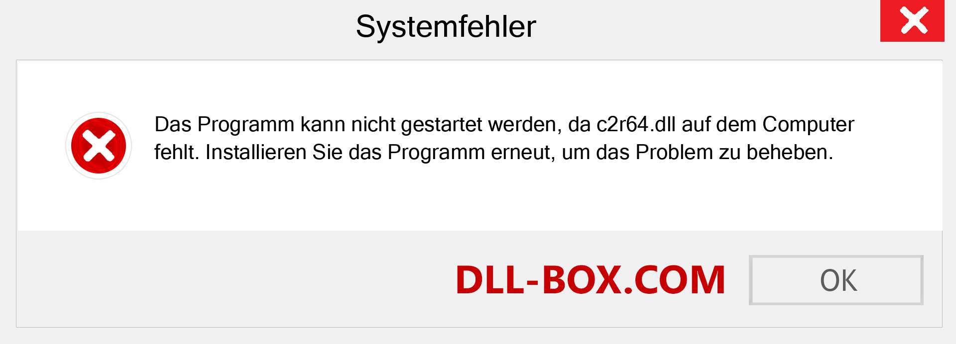 c2r64.dll-Datei fehlt?. Download für Windows 7, 8, 10 - Fix c2r64 dll Missing Error unter Windows, Fotos, Bildern